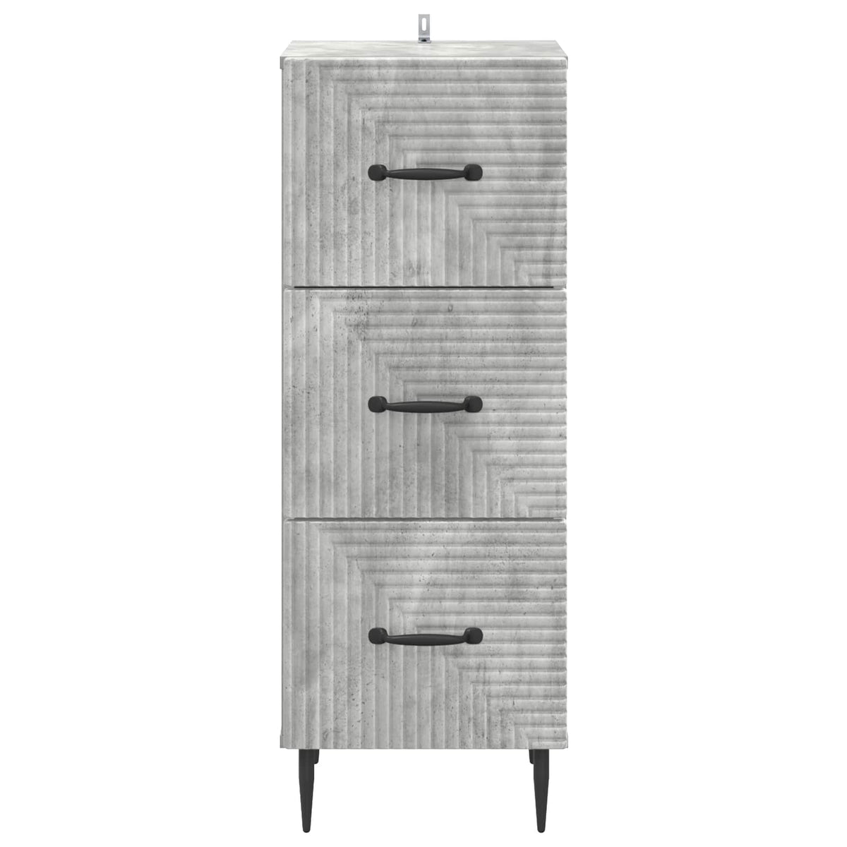 Schubladenschrank Betongrau 33 x 34,5 x 89,5 cm Holzwerkstoff