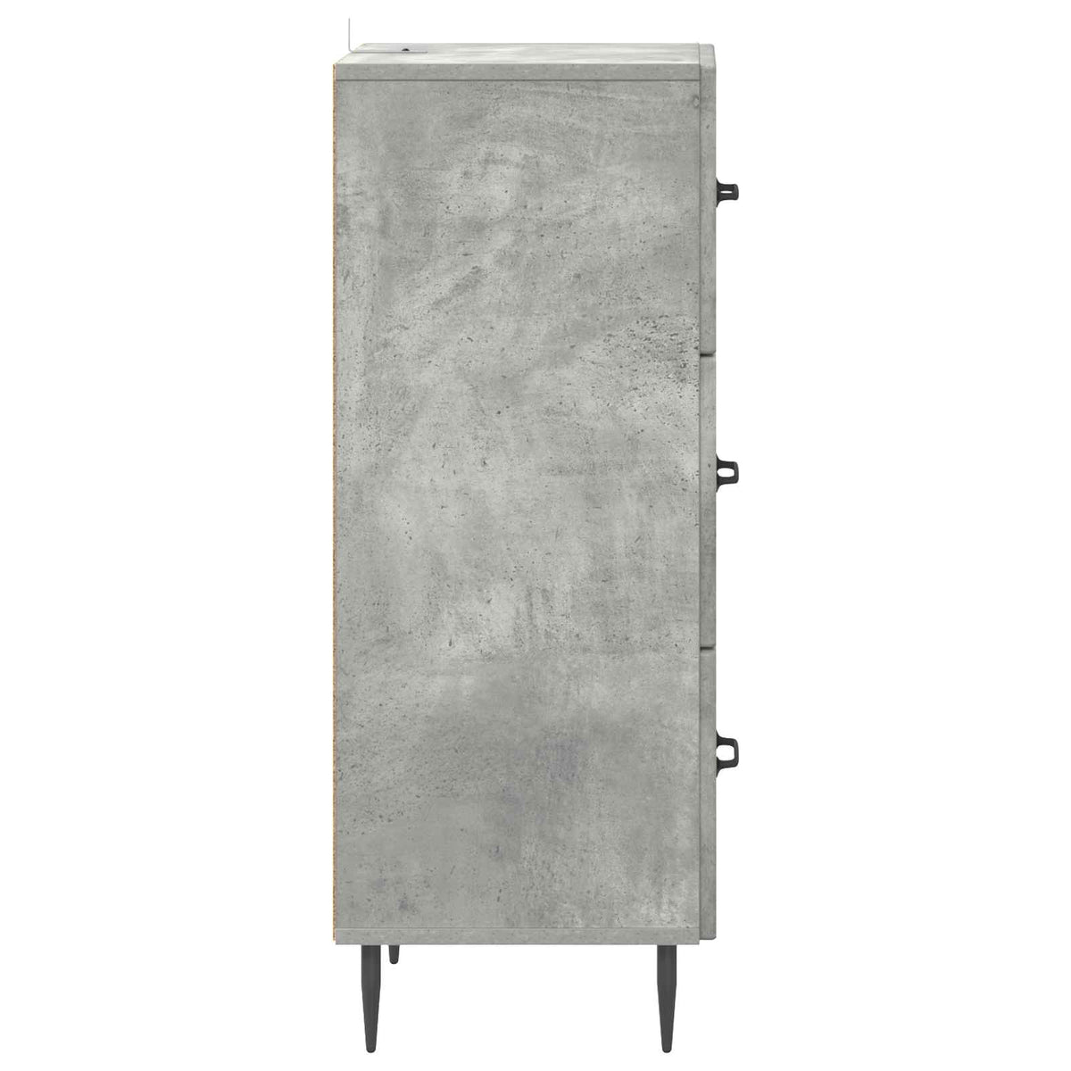 Schubladenschrank Betongrau 33 x 34,5 x 89,5 cm Holzwerkstoff