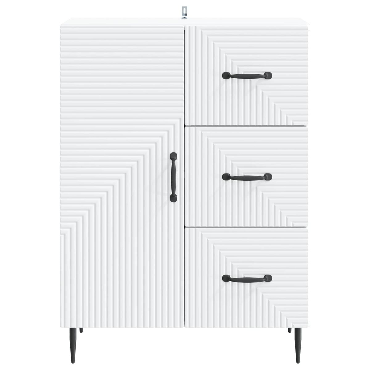 Sideboard Weiß 66 x 34,5 x 89,5 cm Holzwerkstoff