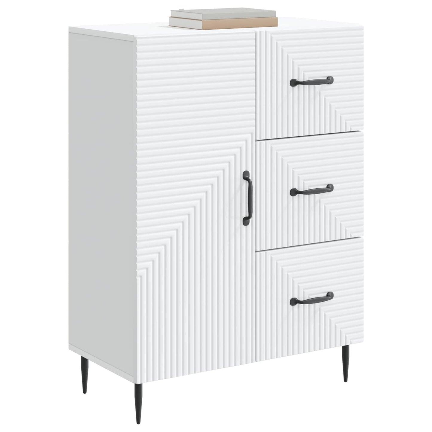 Sideboard Weiß 66 x 34,5 x 89,5 cm Holzwerkstoff