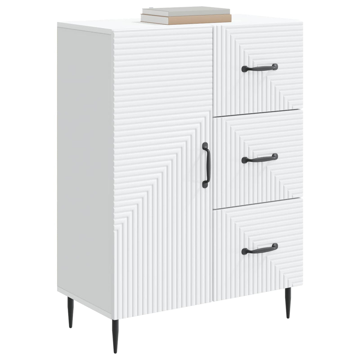 Sideboard Weiß 66 x 34,5 x 89,5 cm Holzwerkstoff