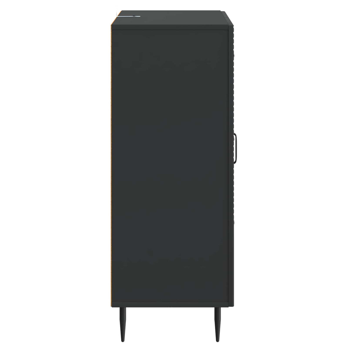 Sideboard Schwarz 66 x 34,5 x 89,5 cm Holzwerkstoff
