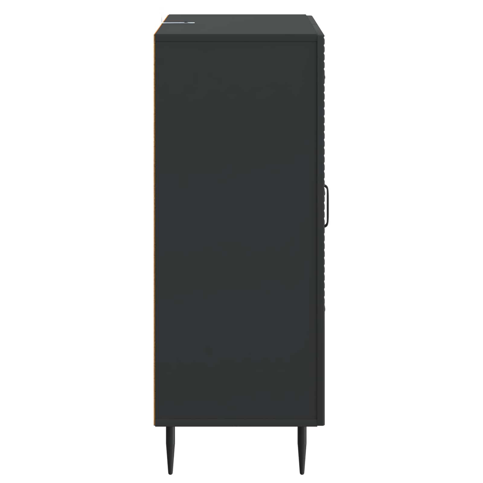 Sideboard Schwarz 66 x 34,5 x 89,5 cm Holzwerkstoff