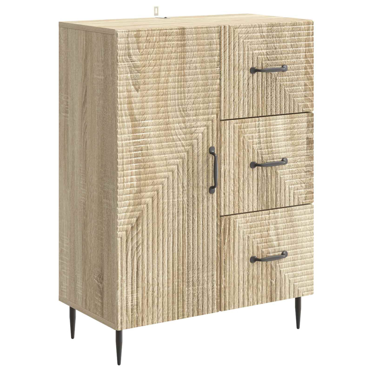 Sideboard Sonoma-Eiche 66 x 34,5 x 89,5 cm Holzwerkstoff