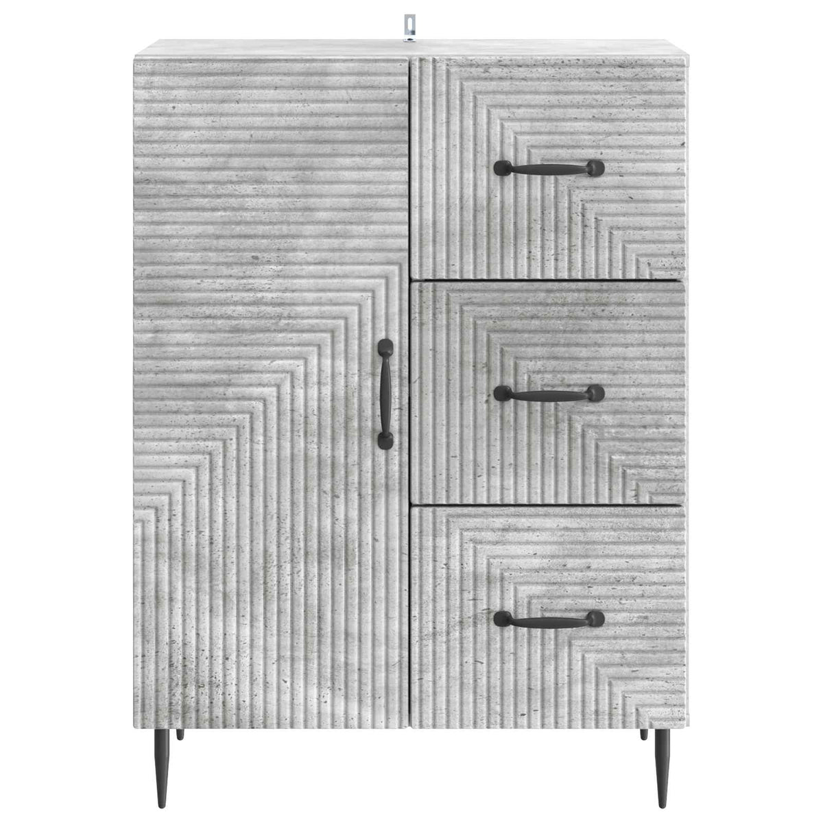 Sideboard Betongrau 66 x 34,5 x 89,5 cm Holzwerkstoff