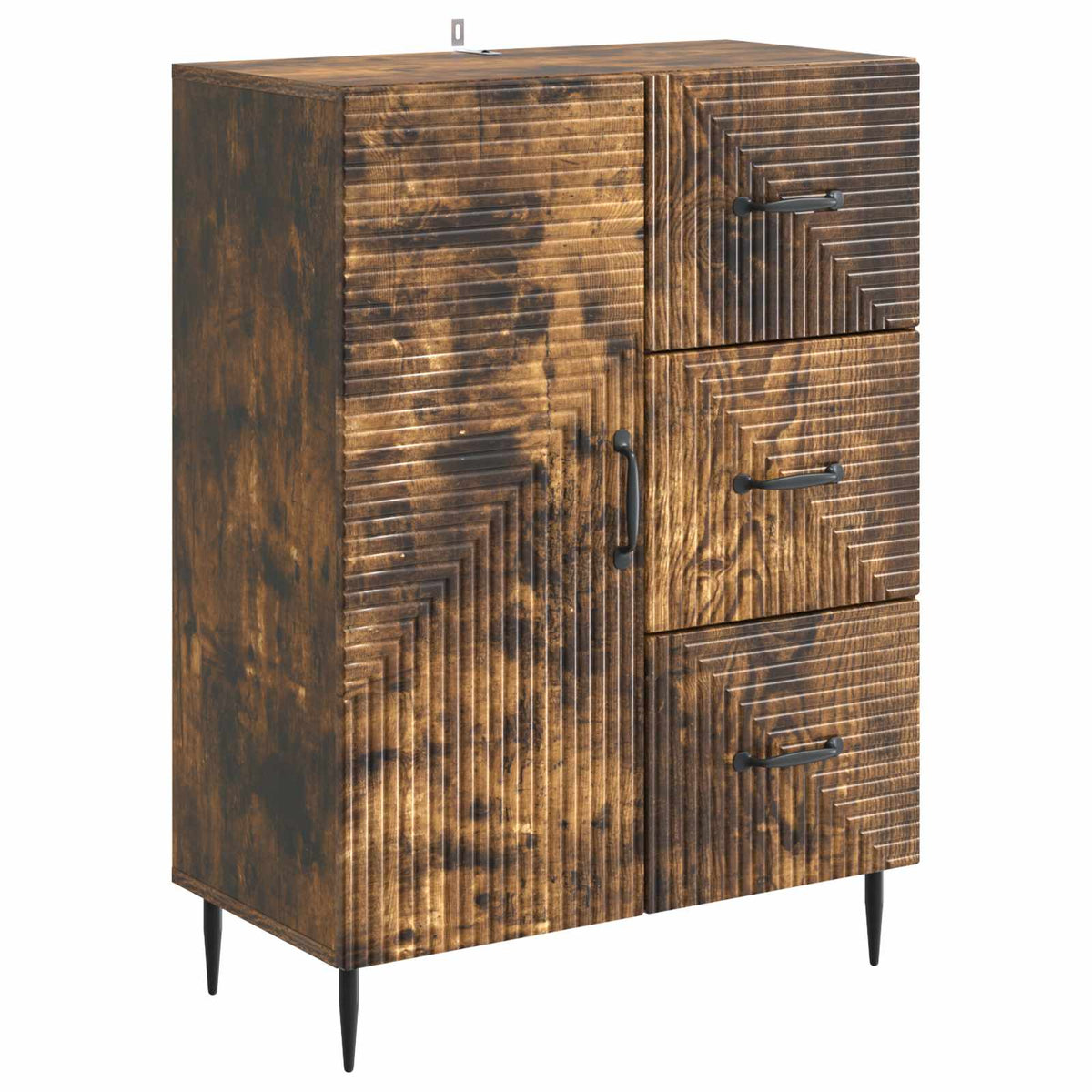 Sideboard Geräucherte Eiche 66 x 34,5 x 89,5 cm Holzwerkstoff