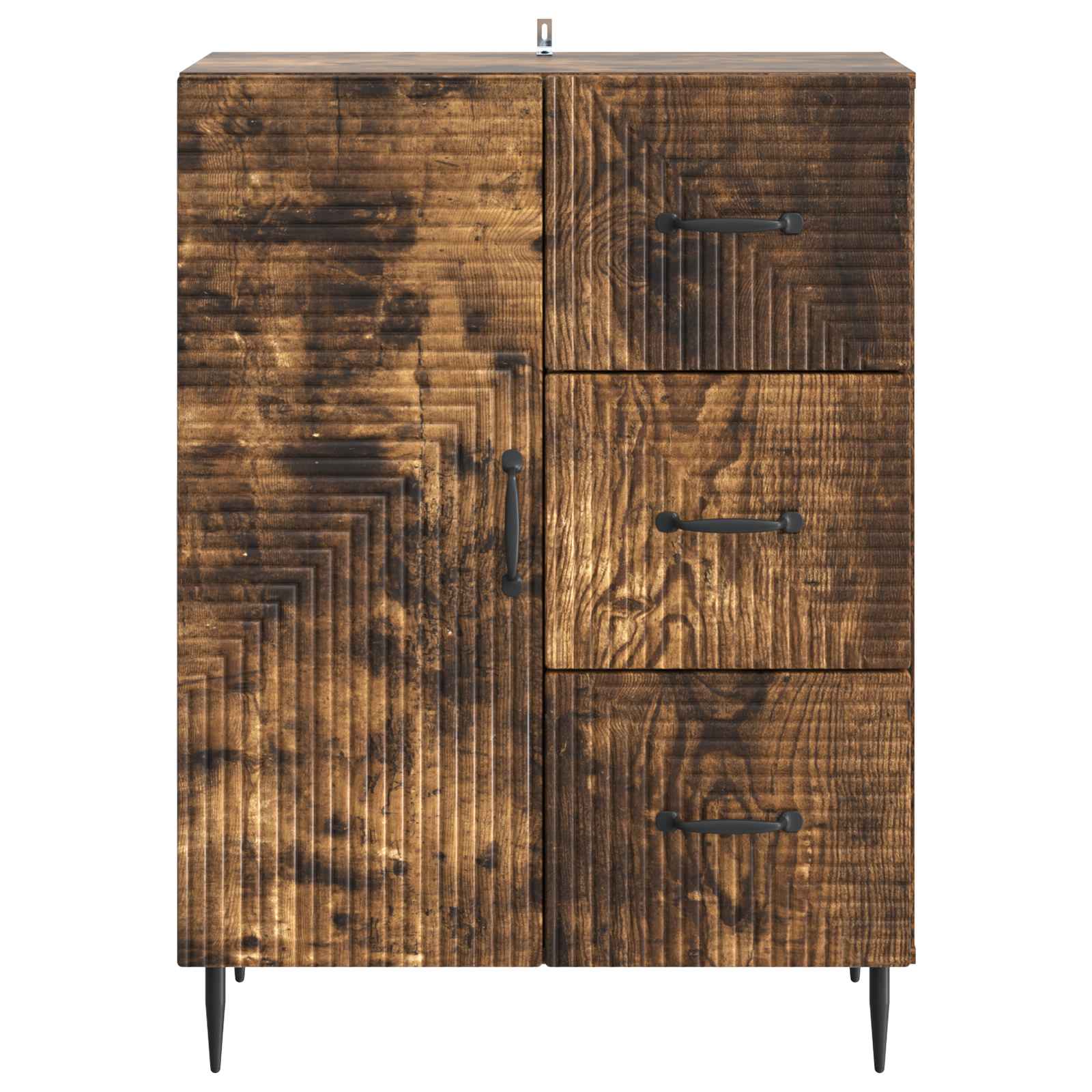 Sideboard Geräucherte Eiche 66 x 34,5 x 89,5 cm Holzwerkstoff