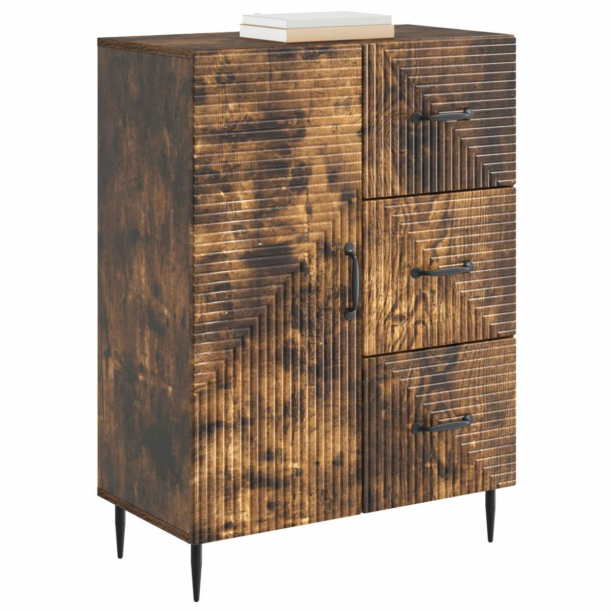 Sideboard Geräucherte Eiche 66 x 34,5 x 89,5 cm Holzwerkstoff