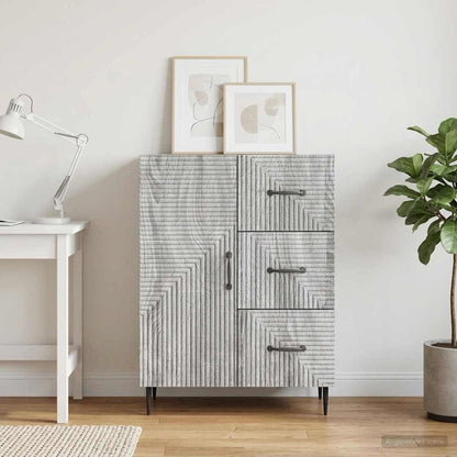 Sideboard Graues Sonoma 66 x 34,5 x 89,5 cm Holzwerkstoff