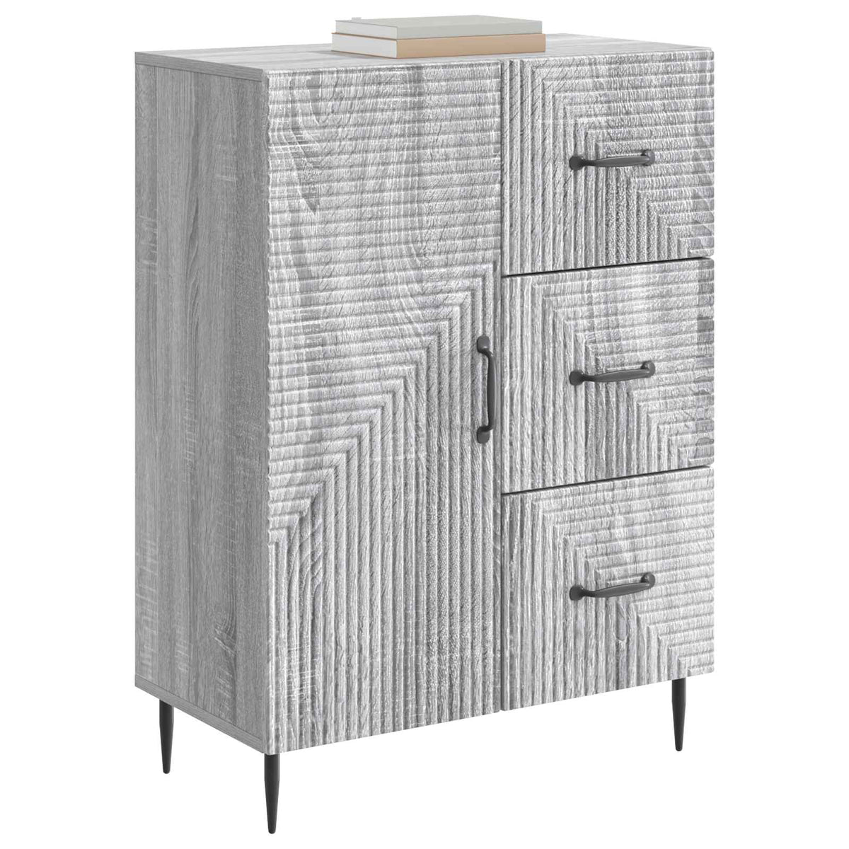 Sideboard Graues Sonoma 66 x 34,5 x 89,5 cm Holzwerkstoff