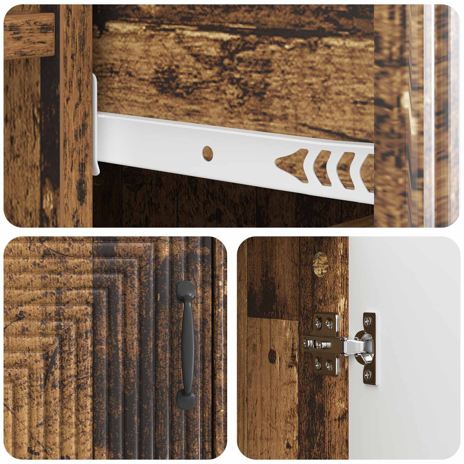 Sideboard Altholz 66 x 34,5 x 89,5 cm Holzwerkstoff