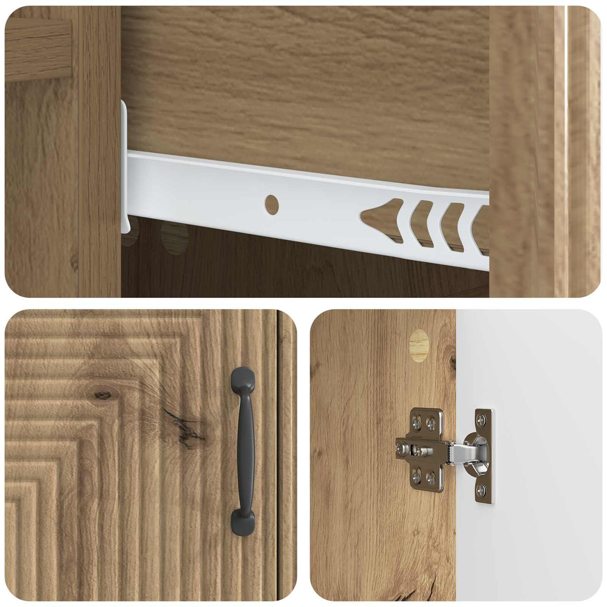 Sideboard Artisan-Eiche 66 x 34,5 x 89,5 cm Holzwerkstoff