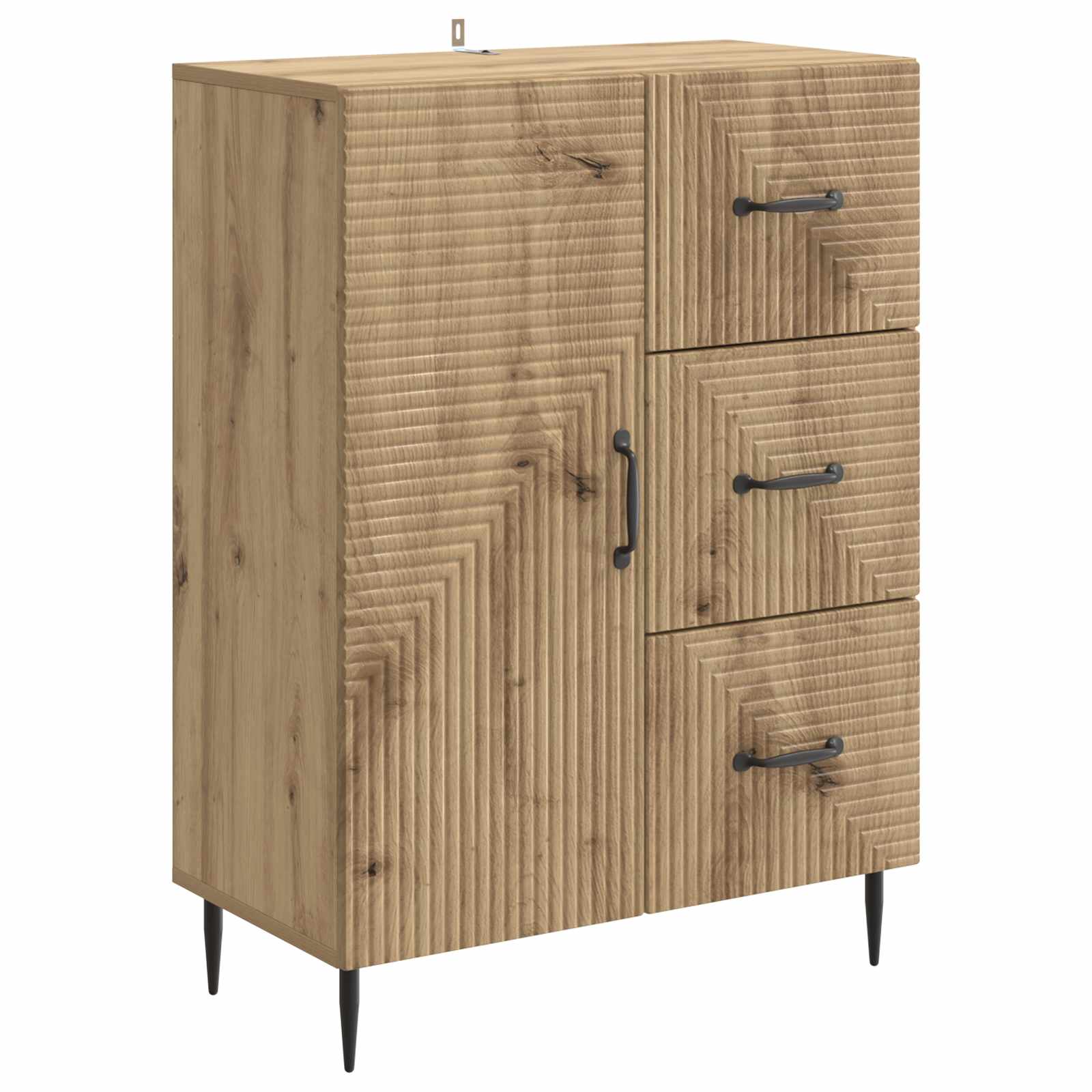 Sideboard Artisan-Eiche 66 x 34,5 x 89,5 cm Holzwerkstoff