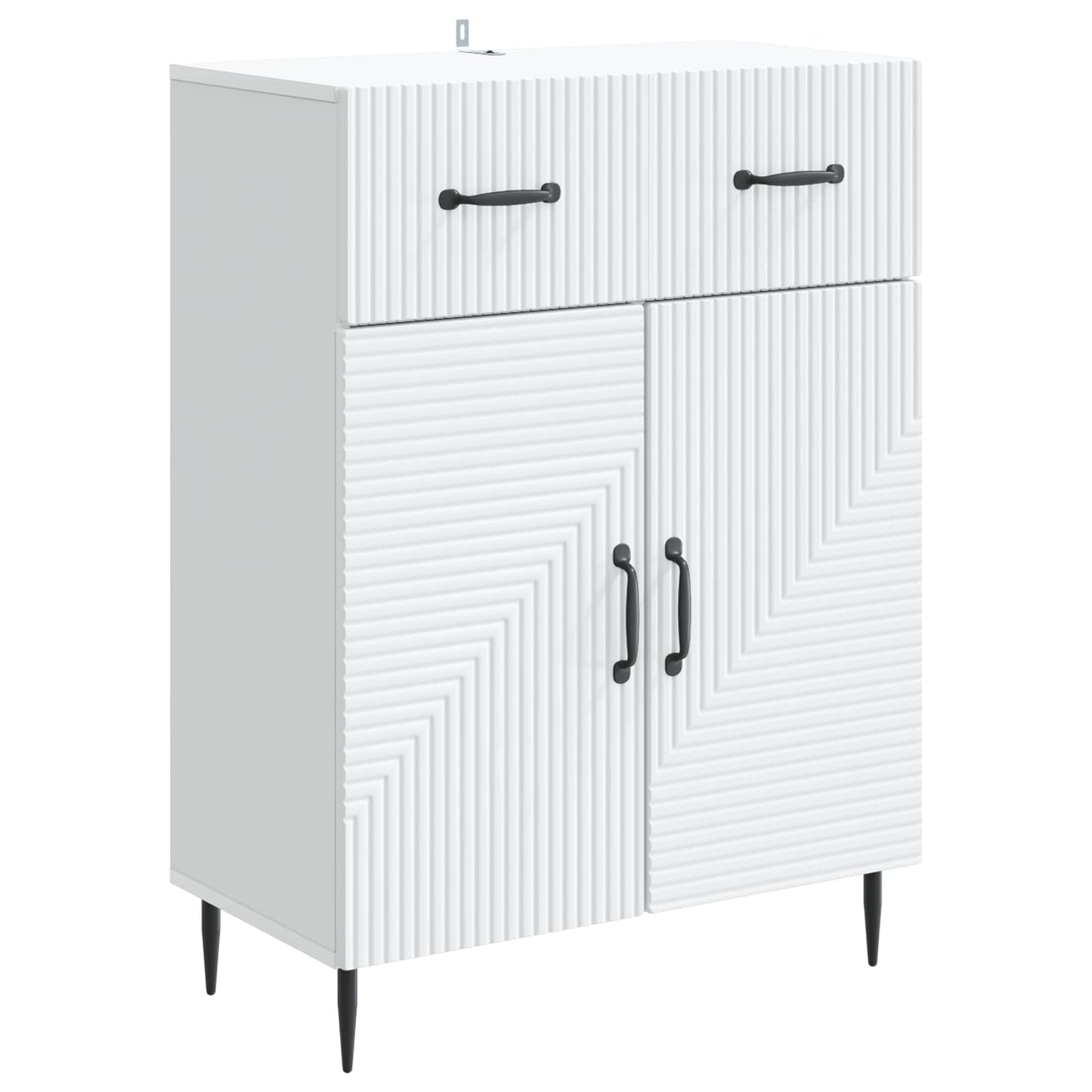 Sideboard Weiß 66 x 34,5 x 89,5 cm Holzwerkstoff