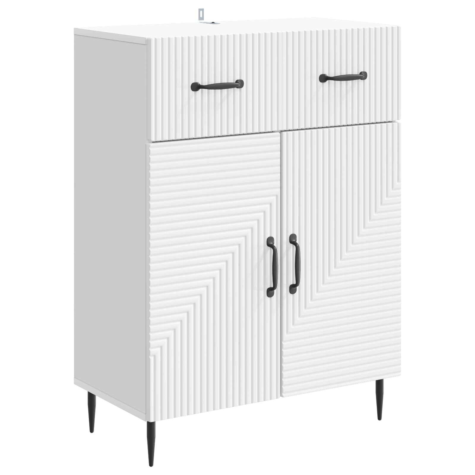 Sideboard Weiß 66 x 34,5 x 89,5 cm Holzwerkstoff