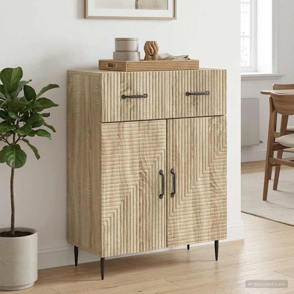 Sideboard Sonoma-Eiche 66 x 34,5 x 89,5 cm Holzwerkstoff