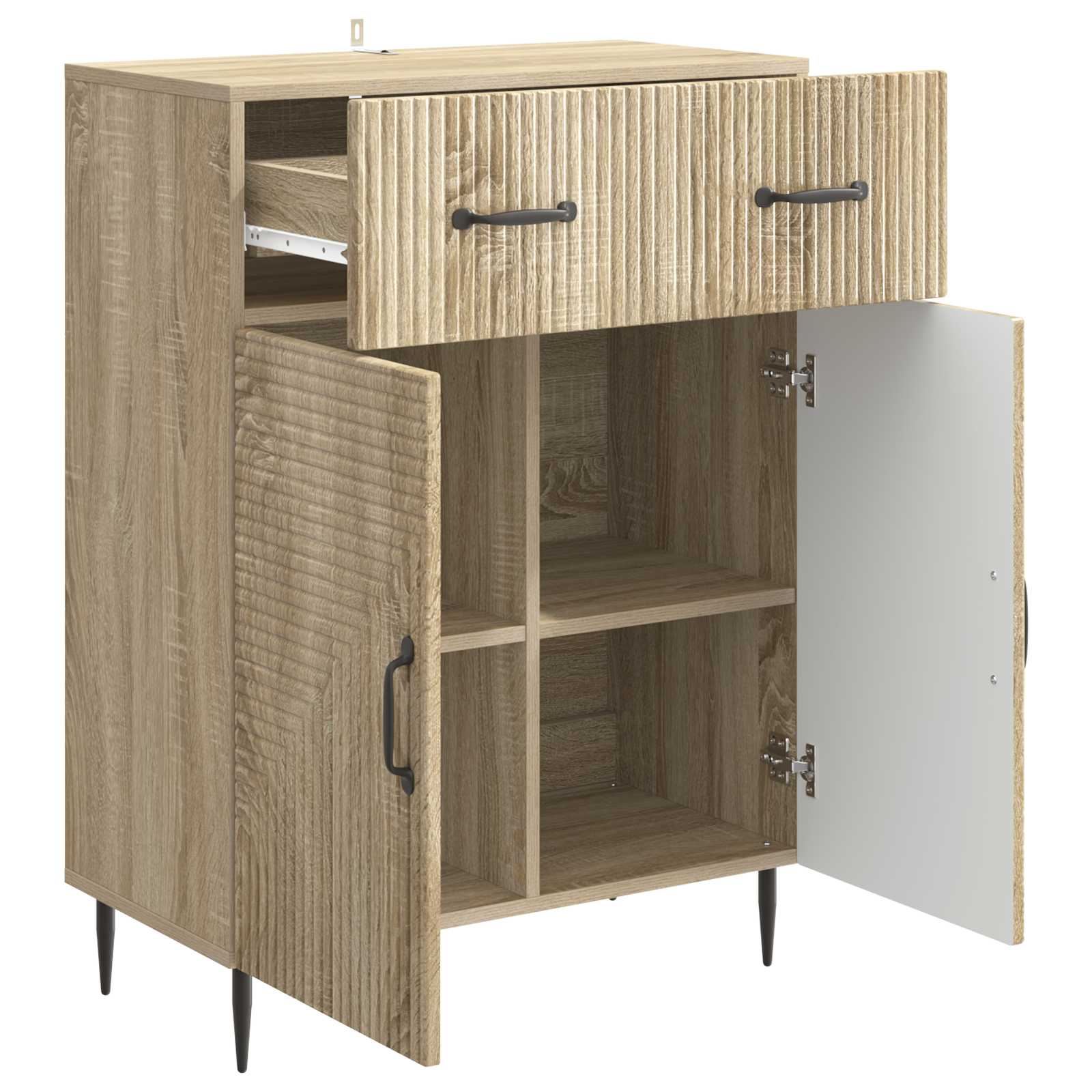 Sideboard Sonoma-Eiche 66 x 34,5 x 89,5 cm Holzwerkstoff