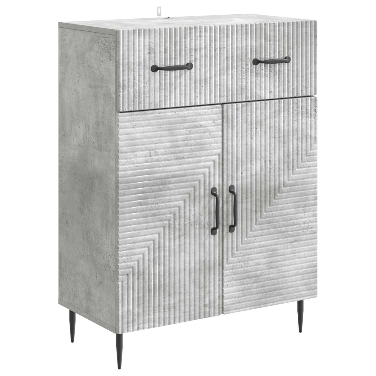 Sideboard Betongrau 66 x 34,5 x 89,5 cm Holzwerkstoff