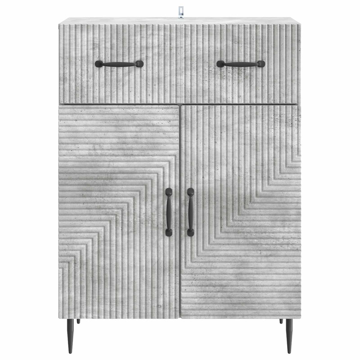 Sideboard Betongrau 66 x 34,5 x 89,5 cm Holzwerkstoff