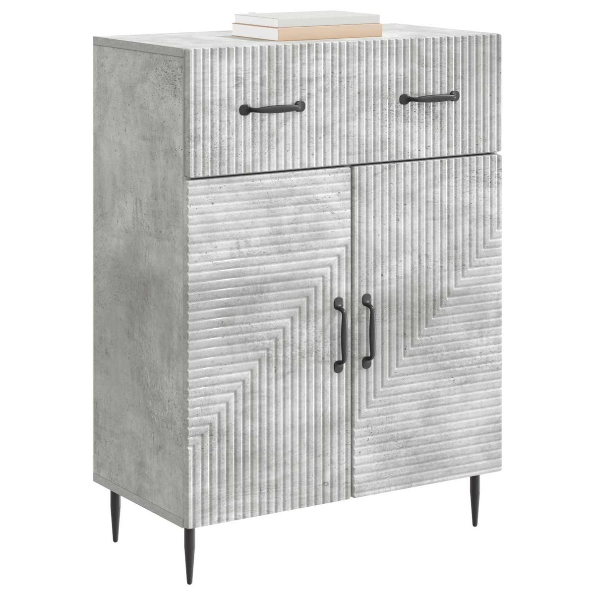Sideboard Betongrau 66 x 34,5 x 89,5 cm Holzwerkstoff