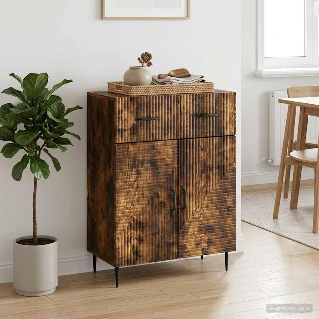 Sideboard Räuchereiche 66 x 34,5 x 89,5 cm Holzwerkstoff