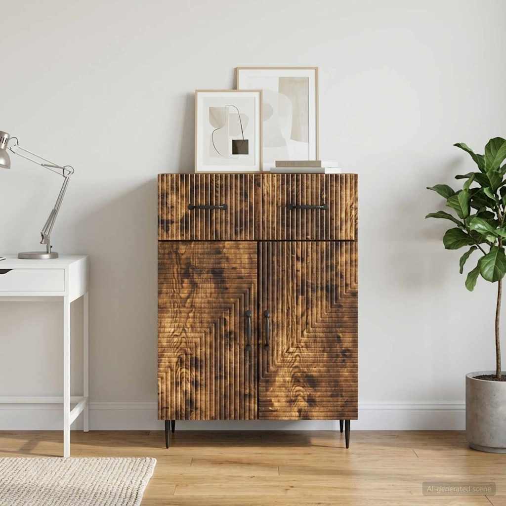 Sideboard Räuchereiche 66 x 34,5 x 89,5 cm Holzwerkstoff
