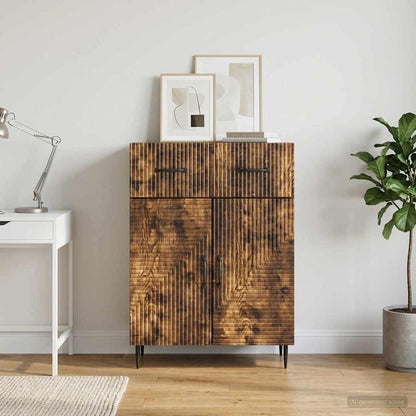 Sideboard Räuchereiche 66 x 34,5 x 89,5 cm Holzwerkstoff