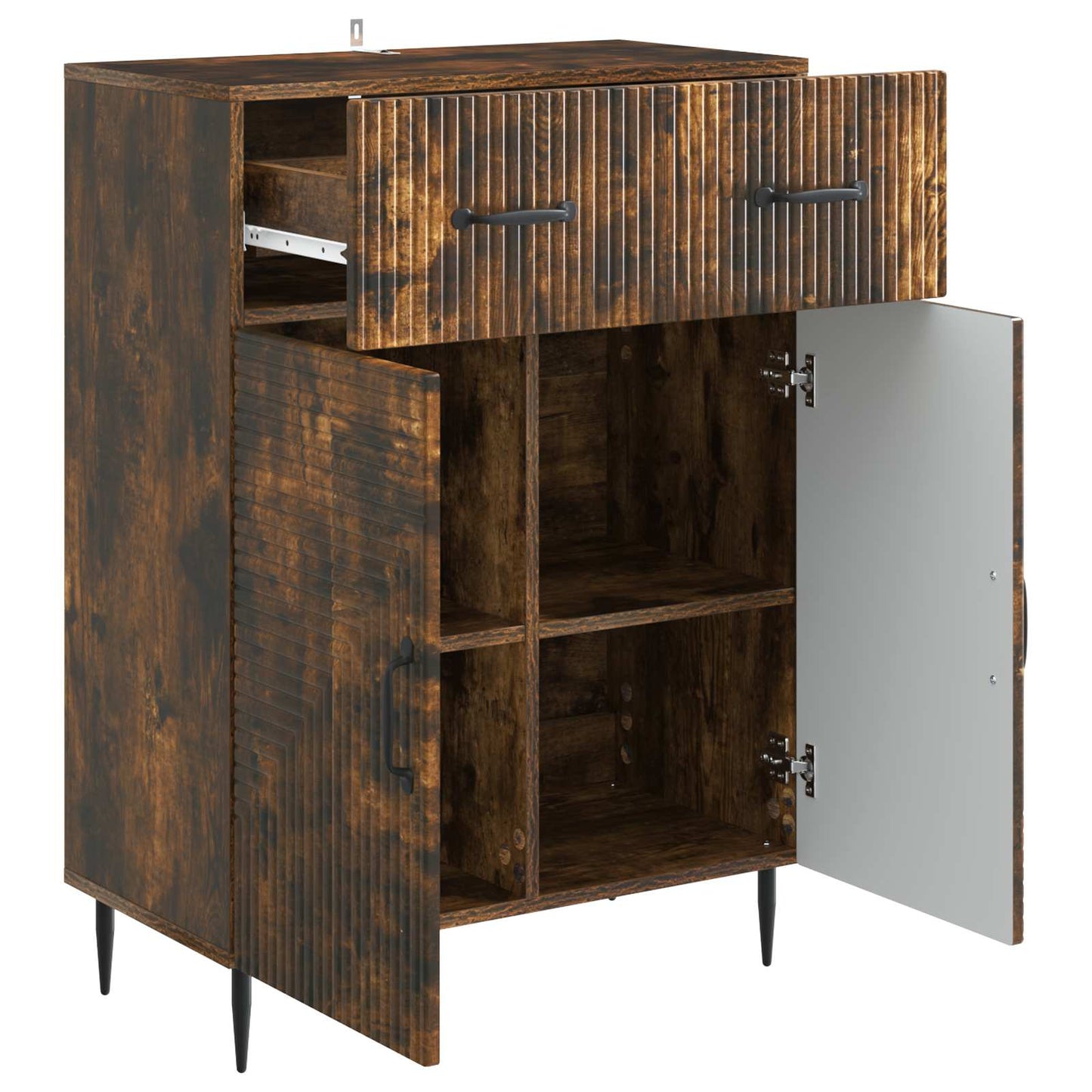 Sideboard Räuchereiche 66 x 34,5 x 89,5 cm Holzwerkstoff
