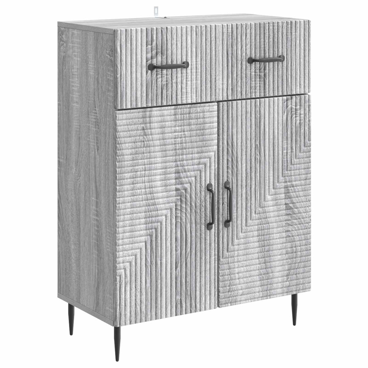 Sideboard Sonoma-Grau 66 x 34,5 x 89,5 cm Holzwerkstoff