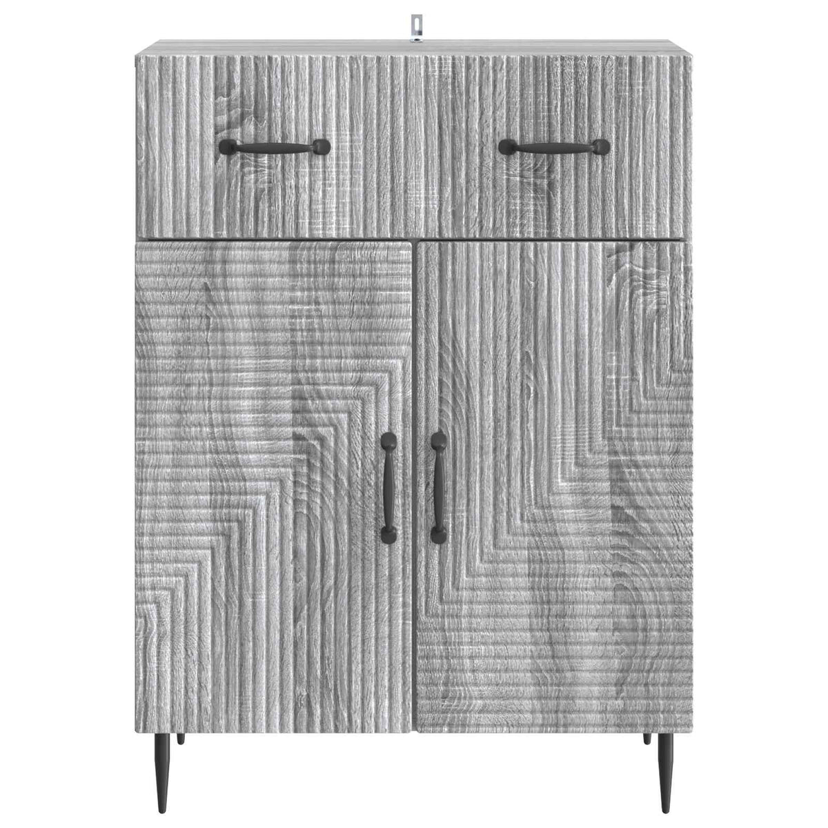 Sideboard Sonoma-Grau 66 x 34,5 x 89,5 cm Holzwerkstoff