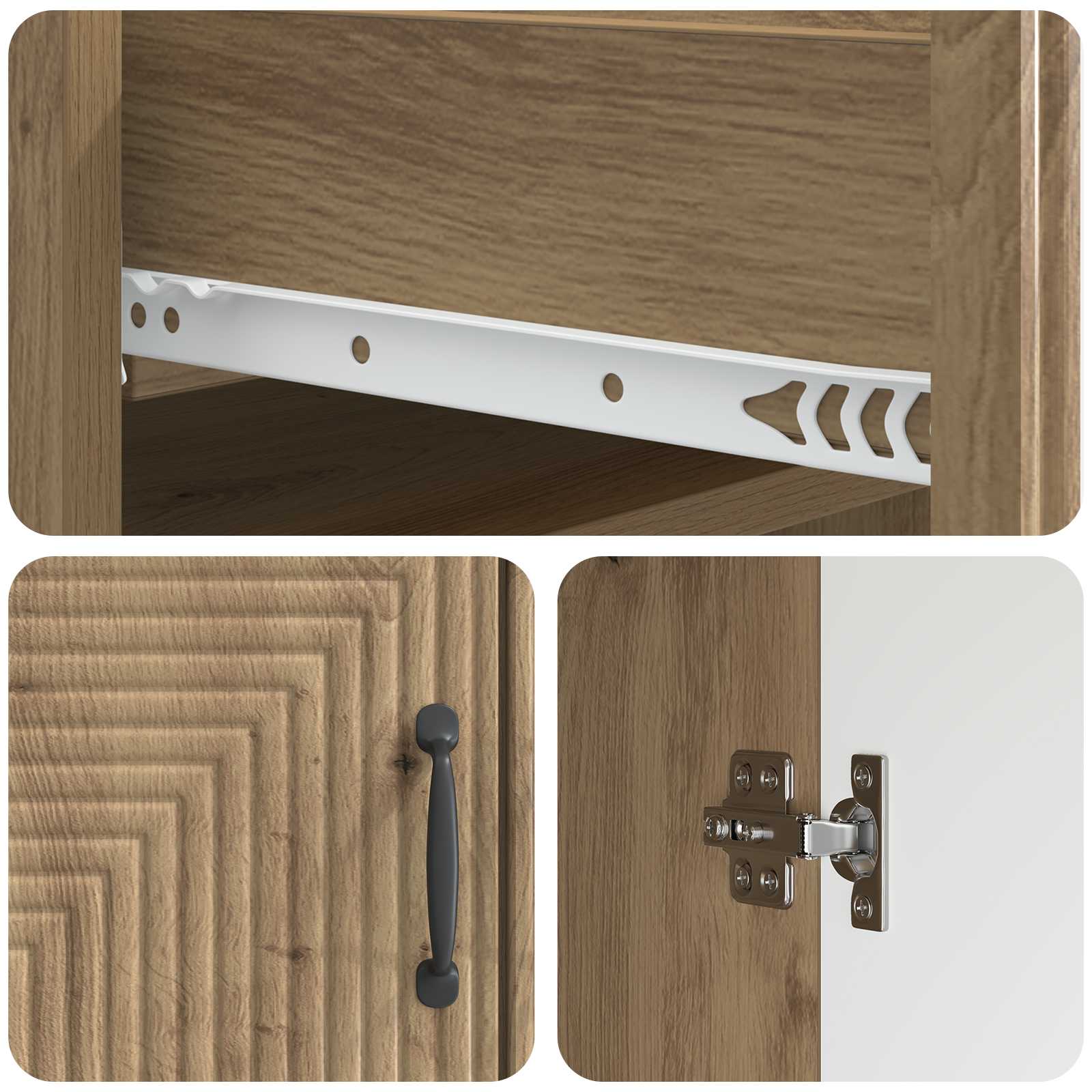 Sideboard Artisan-Eiche 66 x 34,5 x 89,5 cm Holzwerkstoff