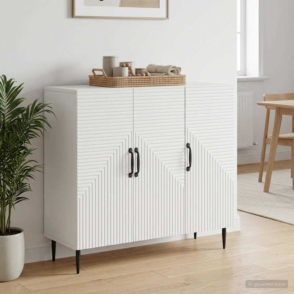 Sideboard Weiß 89 x 34,5 x 80 cm Holzwerkstoff