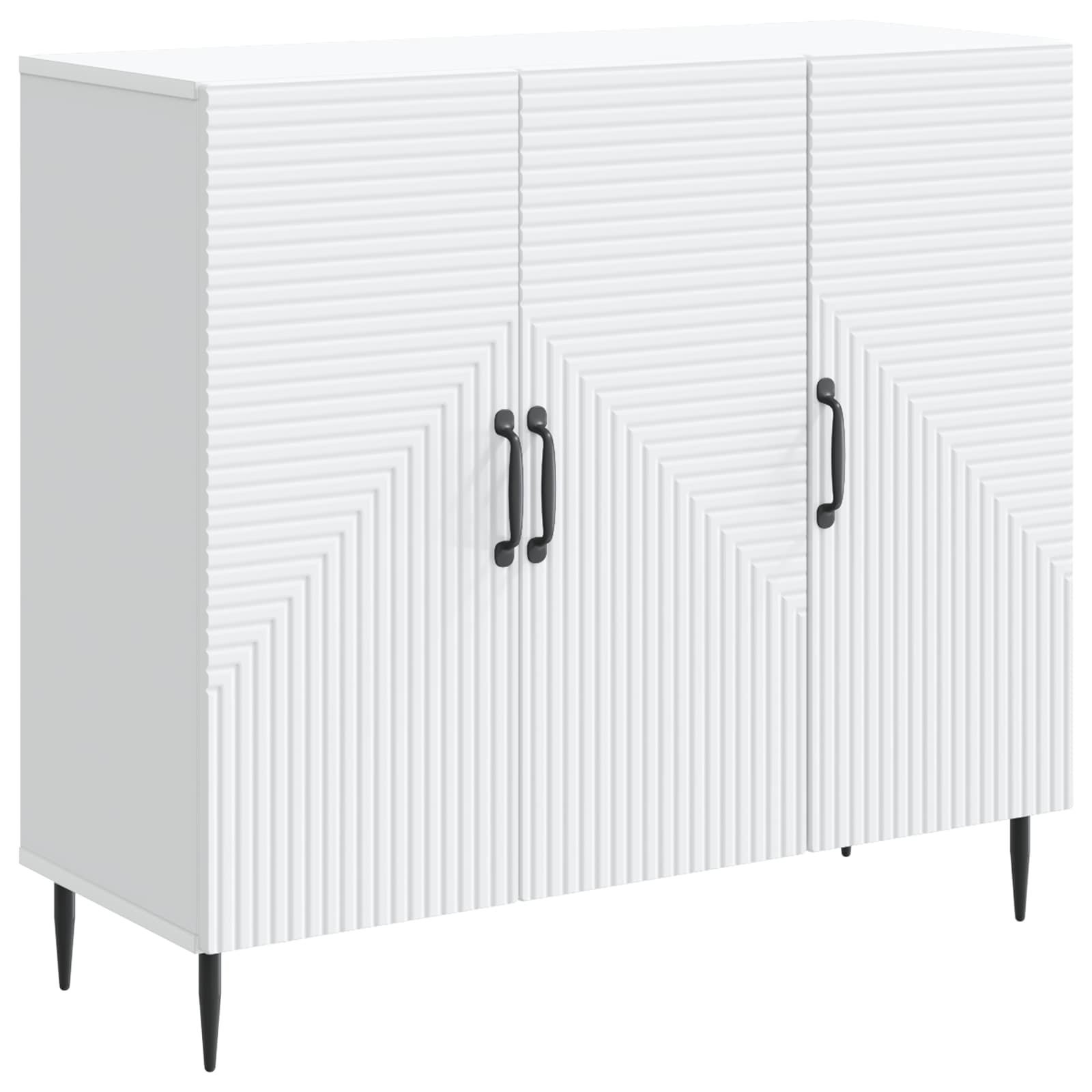 Sideboard Weiß 89 x 34,5 x 80 cm Holzwerkstoff