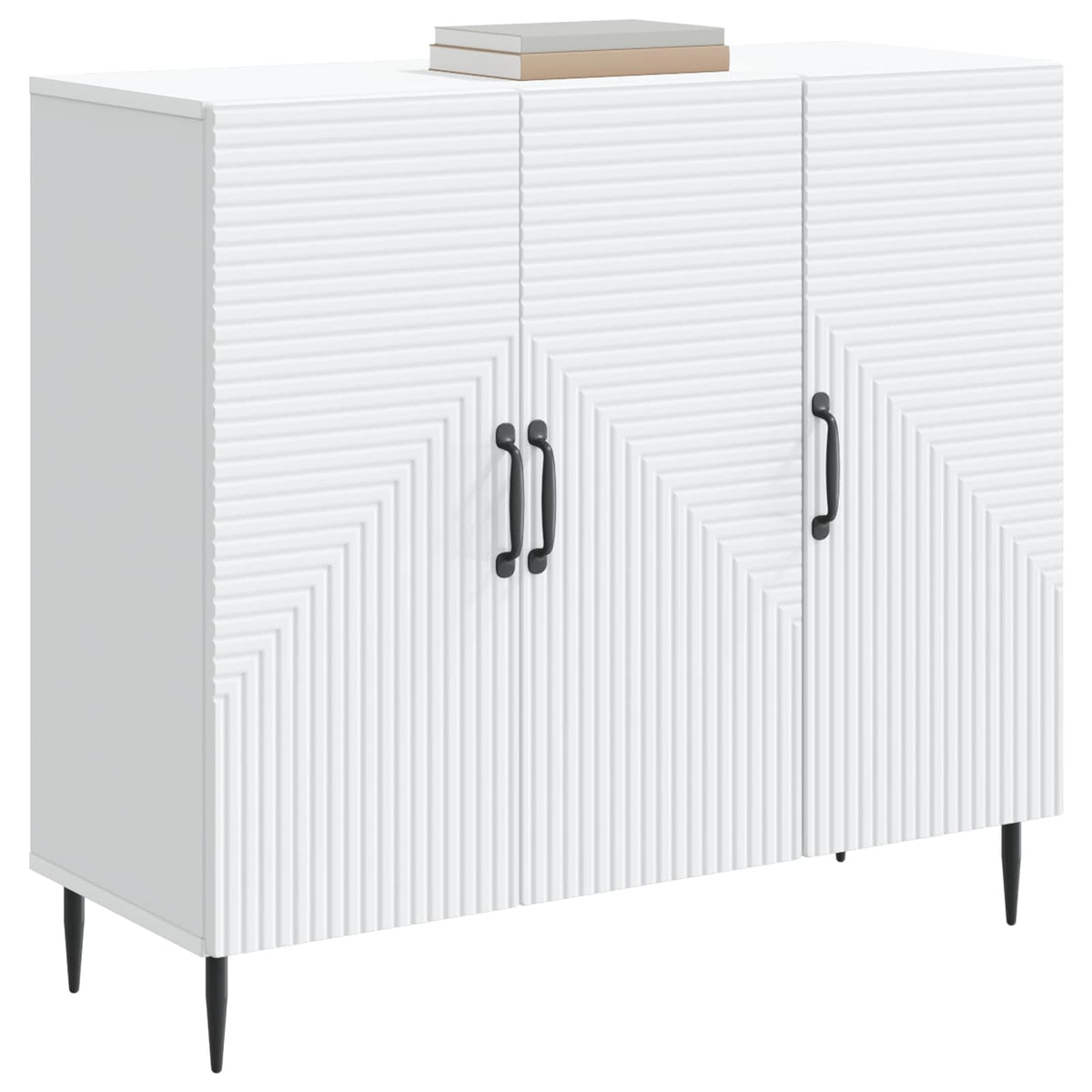 Sideboard Weiß 89 x 34,5 x 80 cm Holzwerkstoff