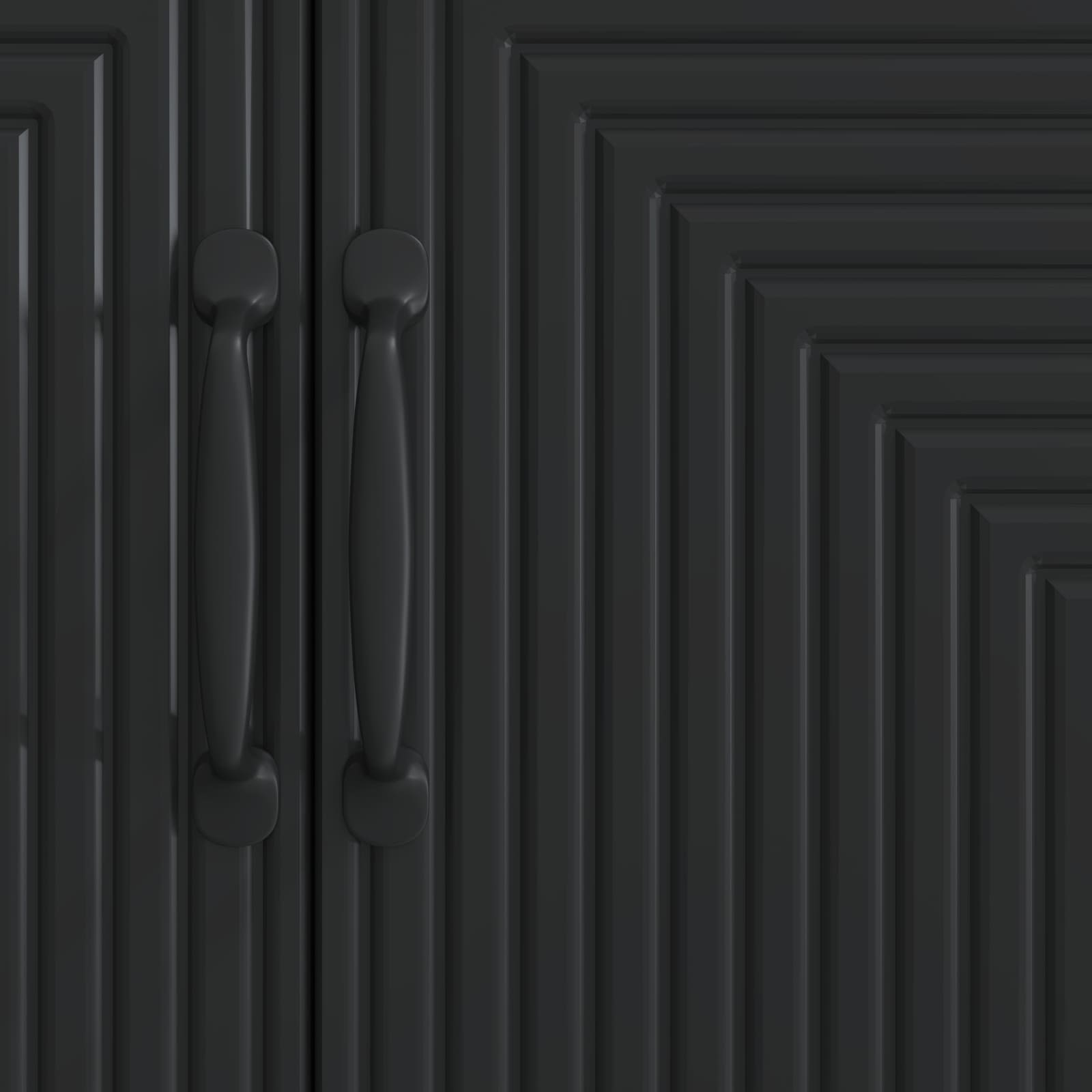 Sideboard Schwarz 89 x 34,5 x 80 cm Holzwerkstoff