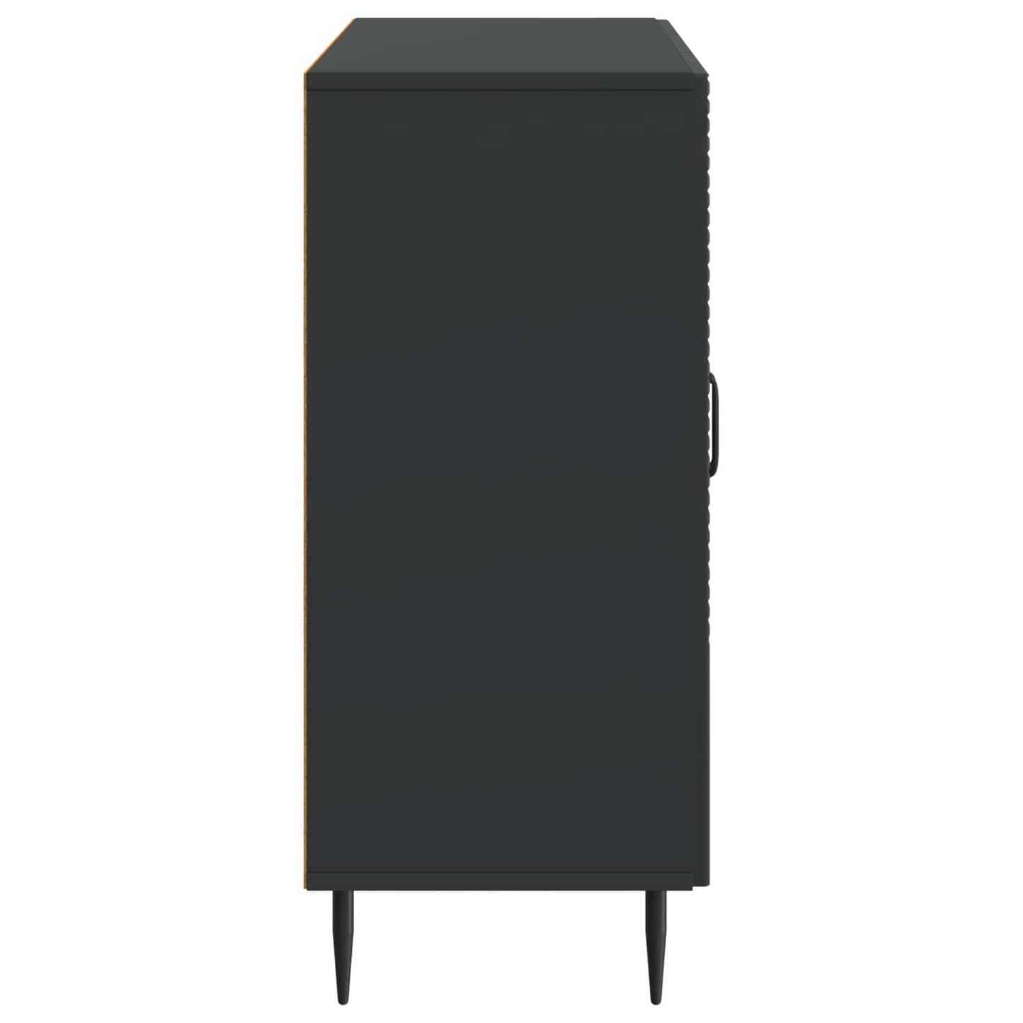 Sideboard Schwarz 89 x 34,5 x 80 cm Holzwerkstoff