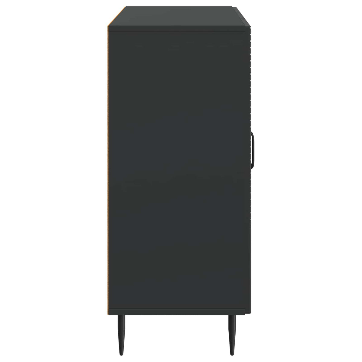 Sideboard Schwarz 89 x 34,5 x 80 cm Holzwerkstoff