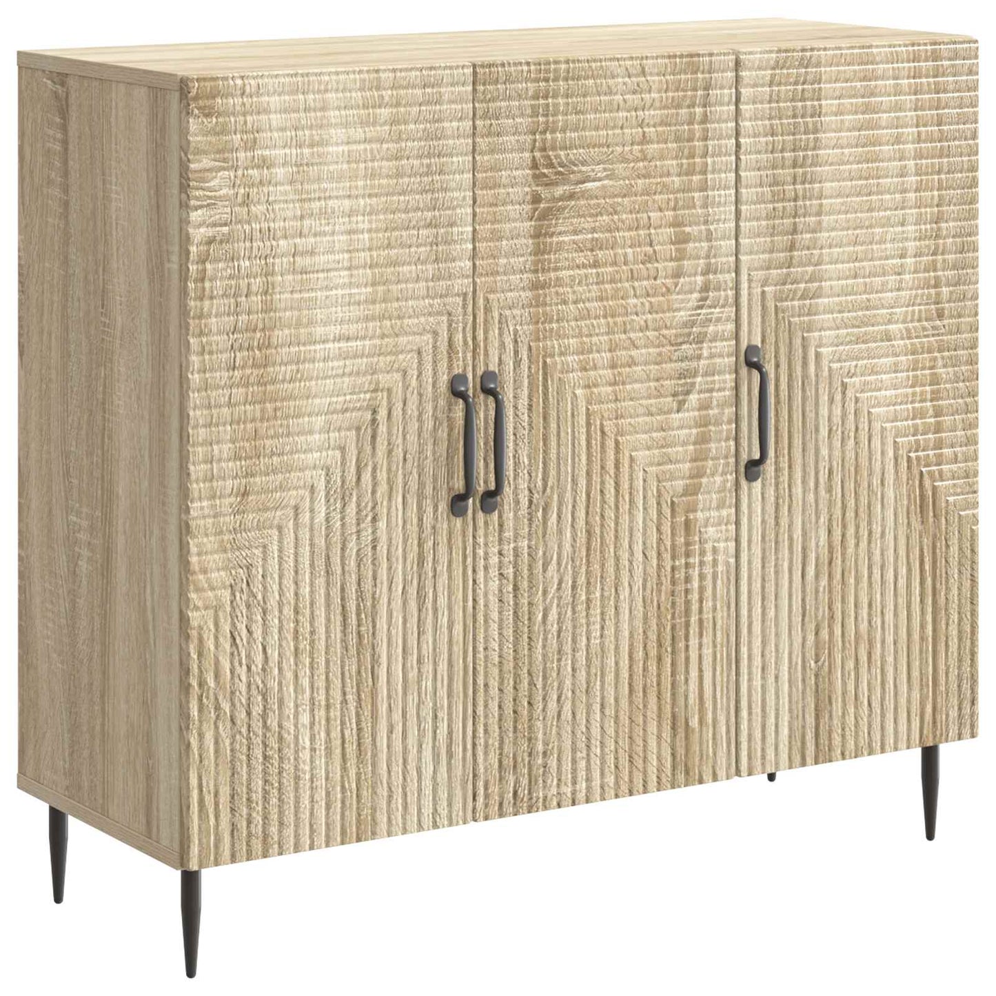 Sideboard Sonoma-Eiche 89 x 34,5 x 80 cm Holzwerkstoff