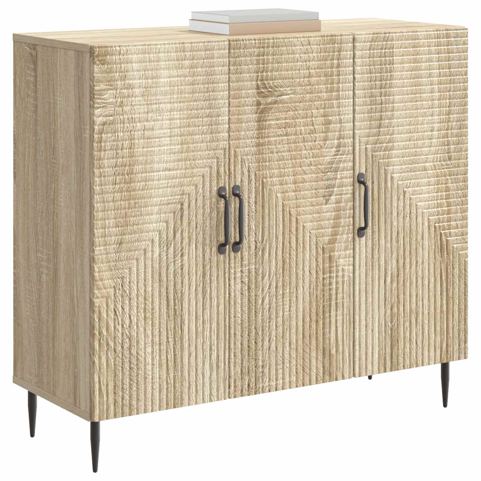 Sideboard Sonoma-Eiche 89 x 34,5 x 80 cm Holzwerkstoff