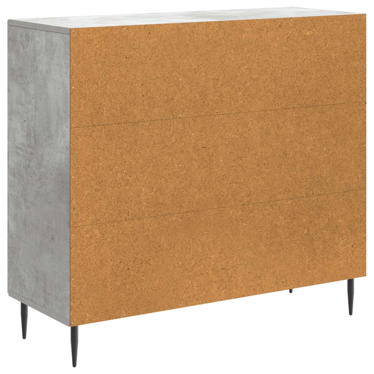 Sideboard Betongrau 89 x 34,5 x 80 cm Holzwerkstoff