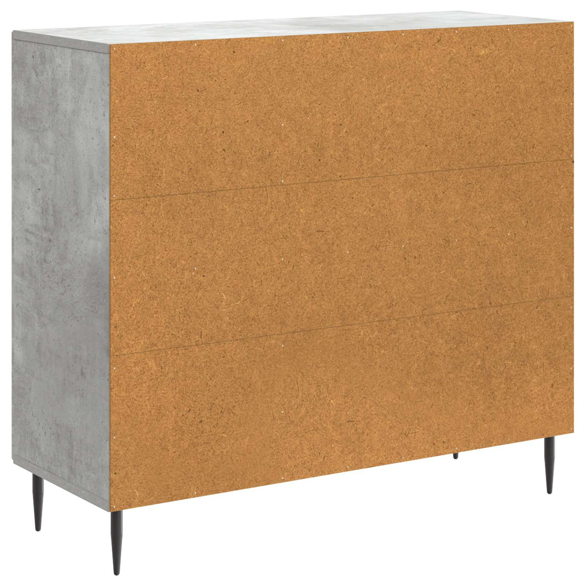 Sideboard Betongrau 89 x 34,5 x 80 cm Holzwerkstoff