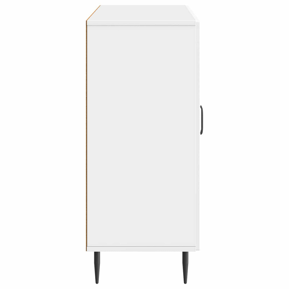 Sideboard Hochglanz Weiß 89 x 34,5 x 80 cm Holzwerkstoff