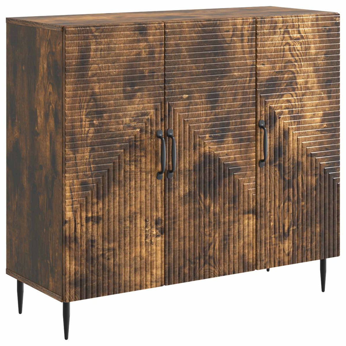 Sideboard Geräucherte Eiche 89 x 34,5 x 80 cm Holzwerkstoff