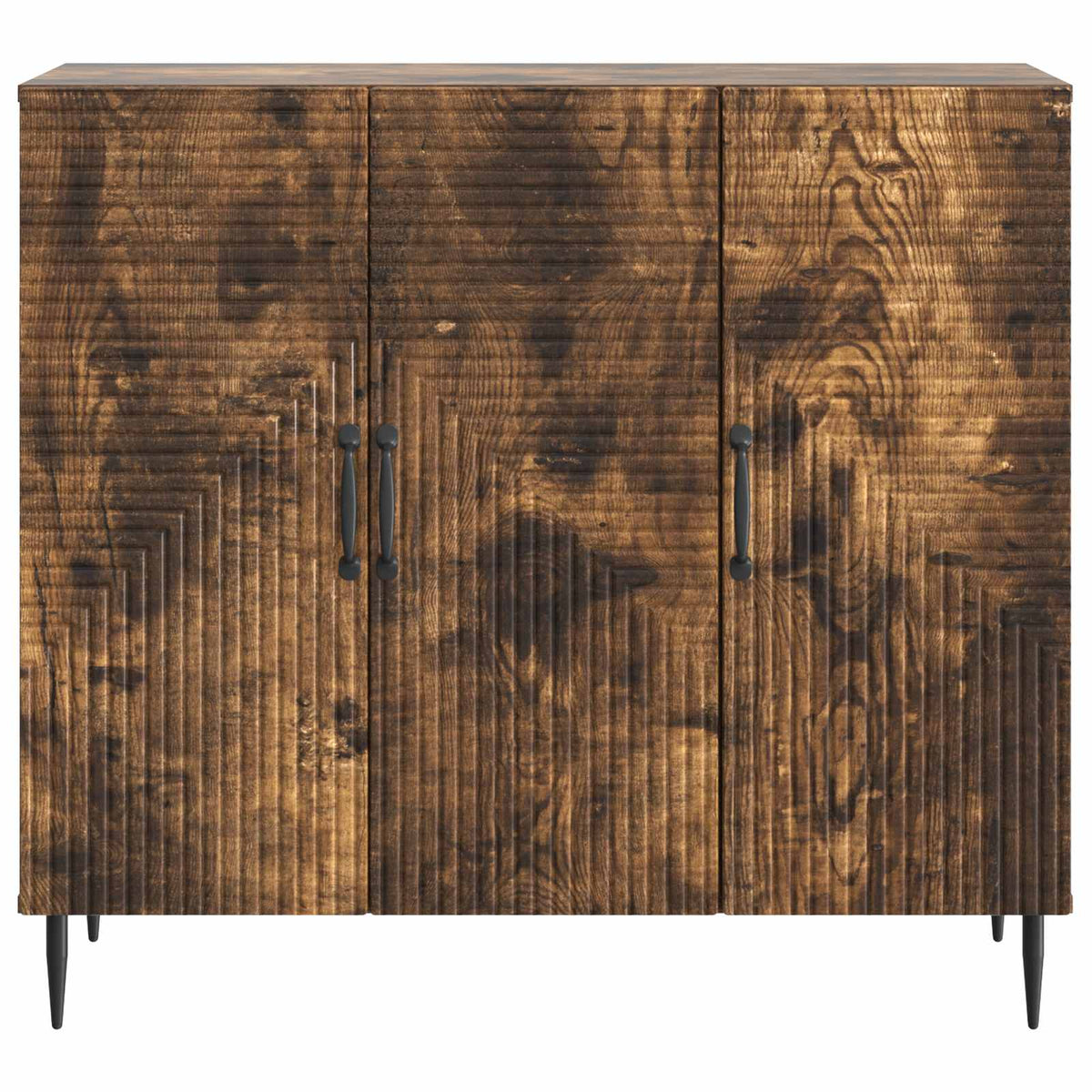 Sideboard Geräucherte Eiche 89 x 34,5 x 80 cm Holzwerkstoff