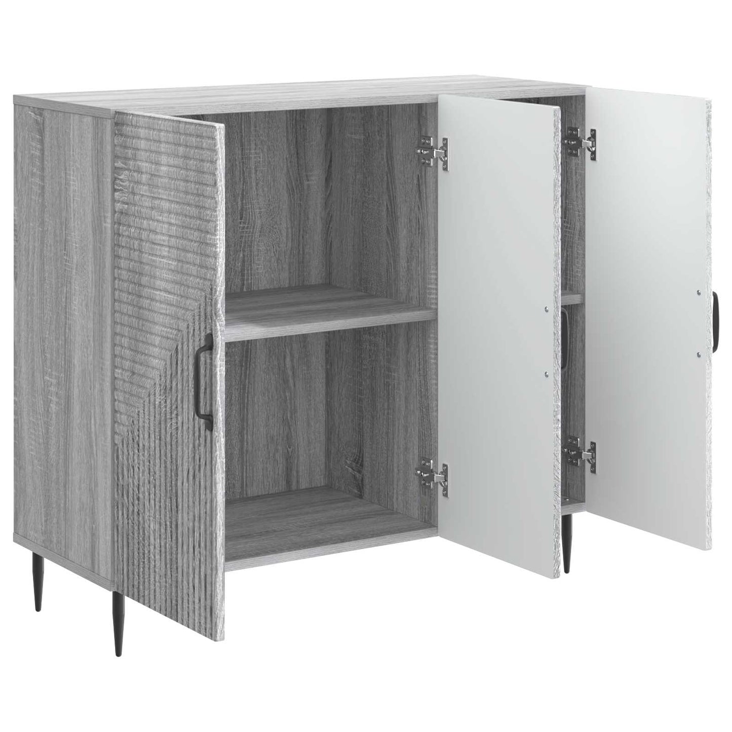 Sideboard Graues Sonoma 89 x 34,5 x 80 cm Holzwerkstoff