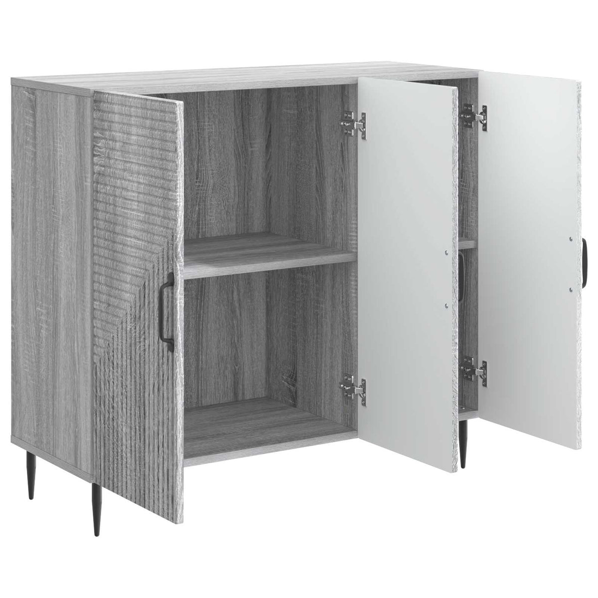 Sideboard Graues Sonoma 89 x 34,5 x 80 cm Holzwerkstoff