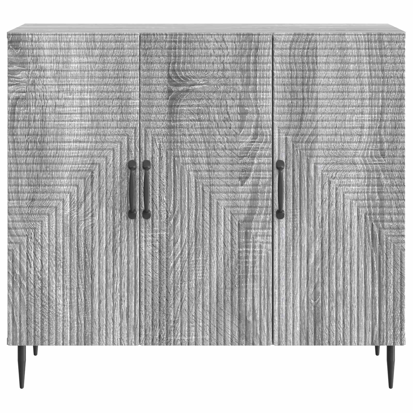 Sideboard Graues Sonoma 89 x 34,5 x 80 cm Holzwerkstoff