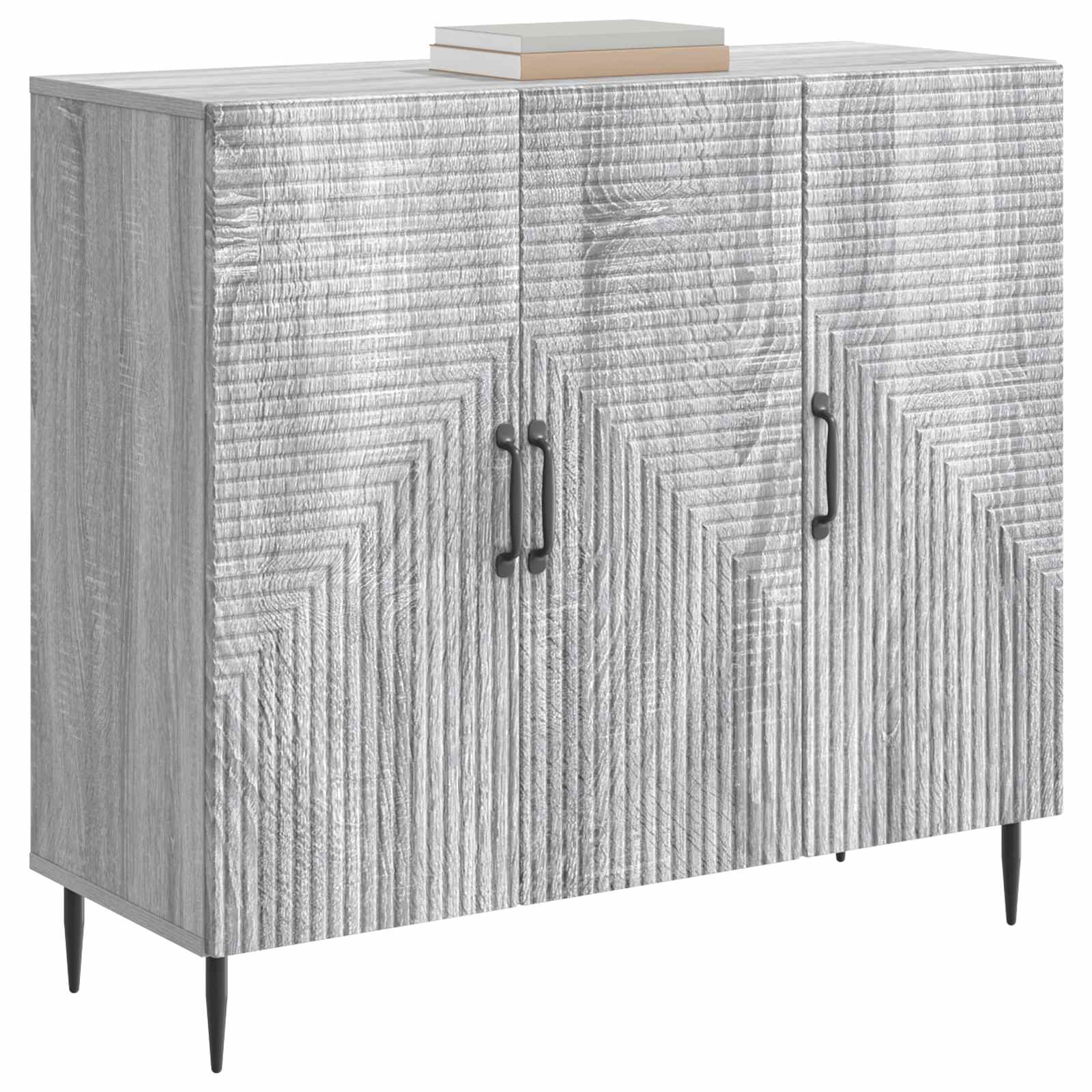 Sideboard Graues Sonoma 89 x 34,5 x 80 cm Holzwerkstoff