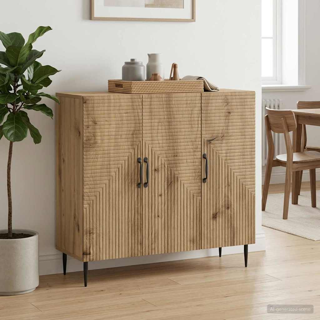 Sideboard Artisan-Eiche 89 x 34,5 x 80 cm Holzwerkstoff