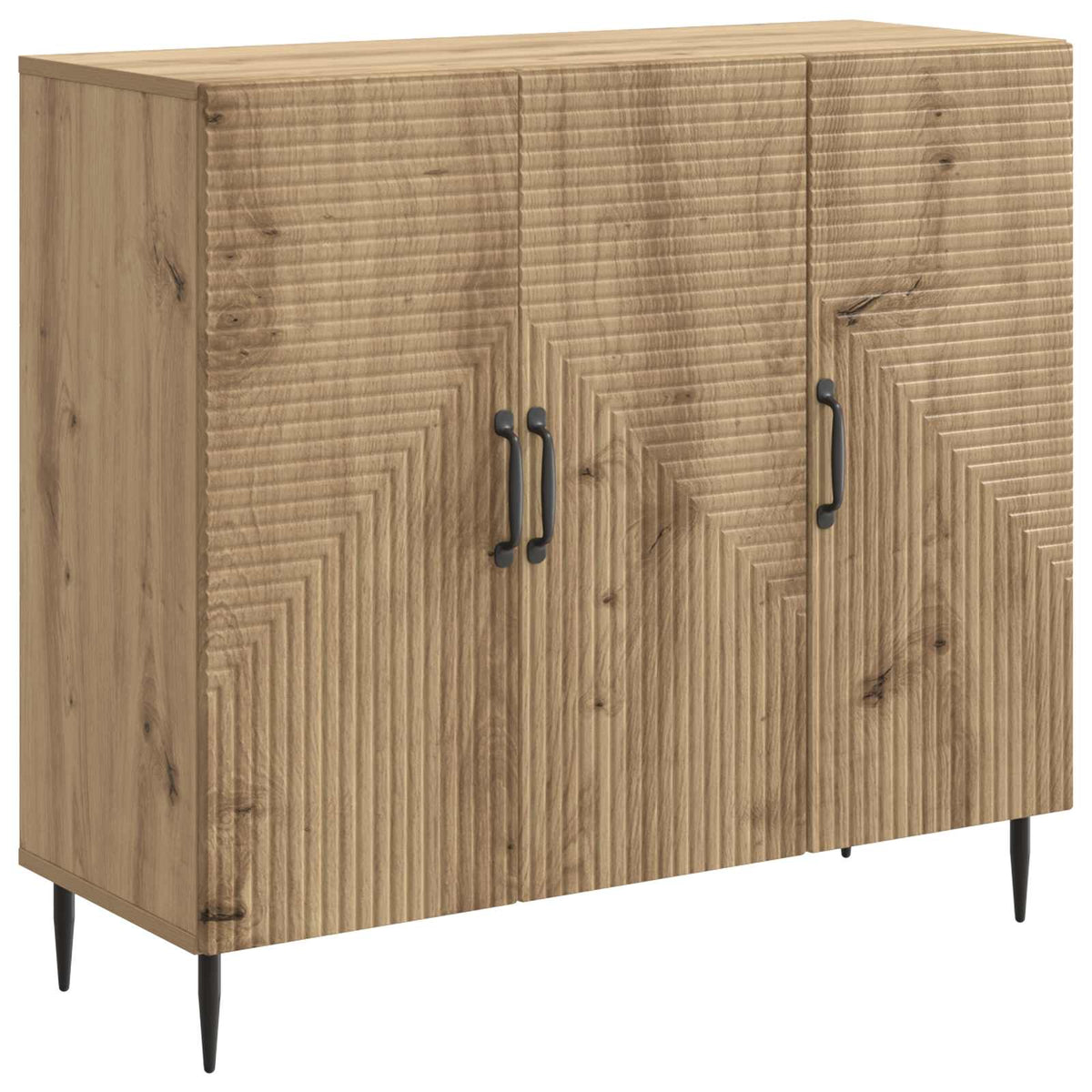 Sideboard Artisan-Eiche 89 x 34,5 x 80 cm Holzwerkstoff